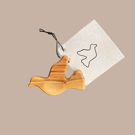 Olive Wood Pocket Peace Dove