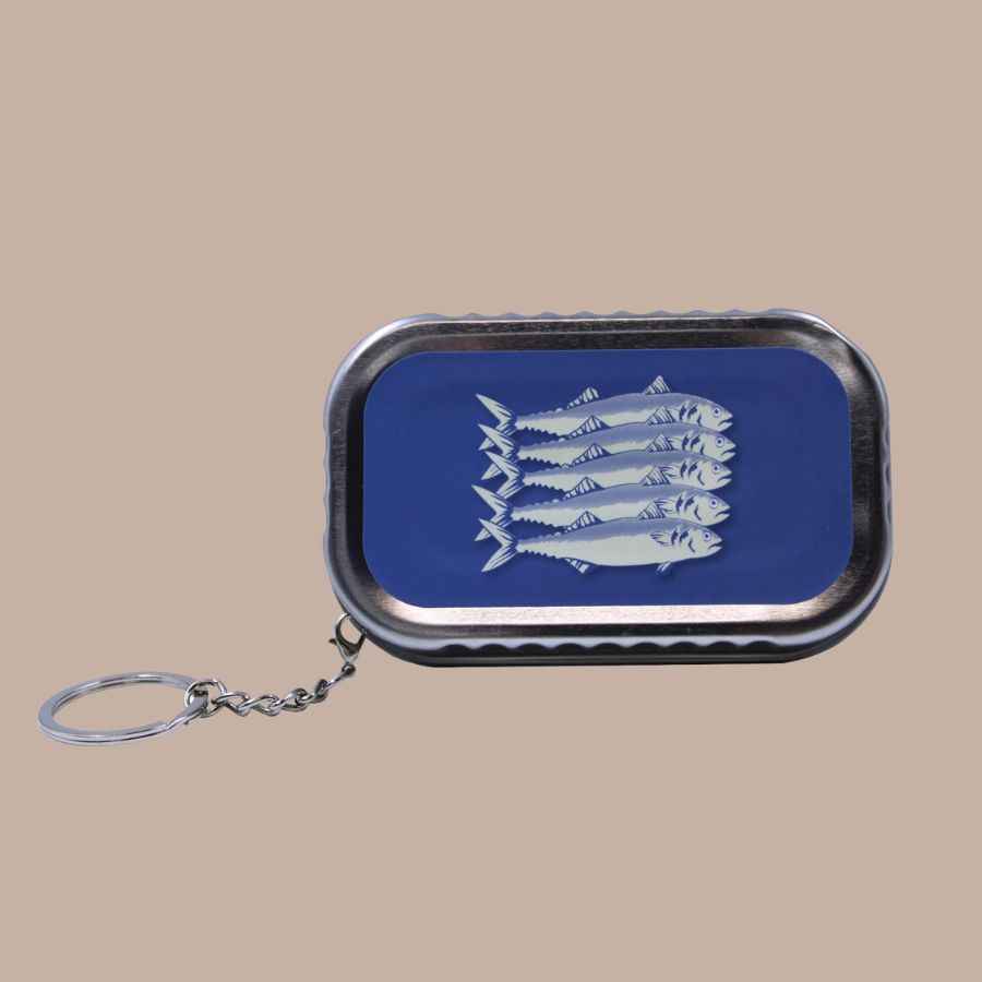 Sardine Tin Keychain