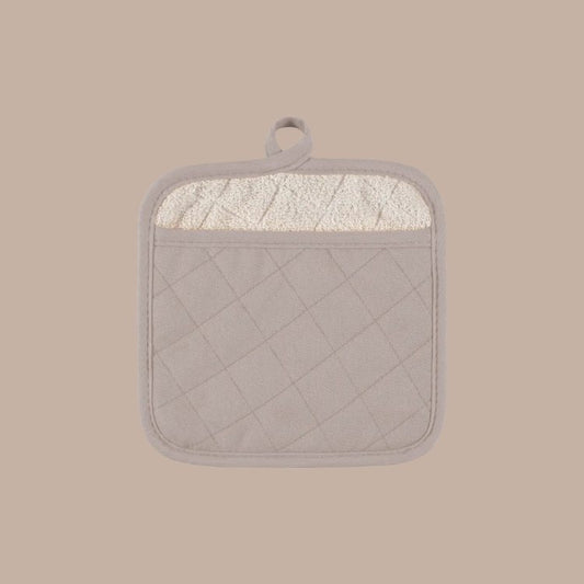 Gray Terry Lined Pot Holder (Customizable)-KINSHIP-KINSHIP GIFT