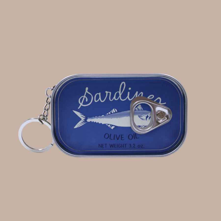Sardine Tin Keychain