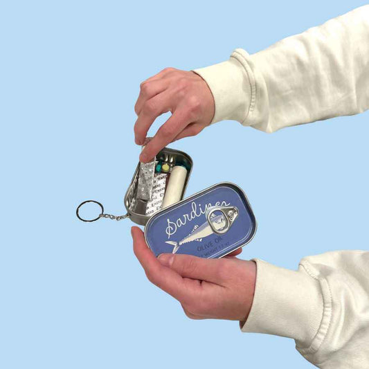 Sardine Tin Keychain