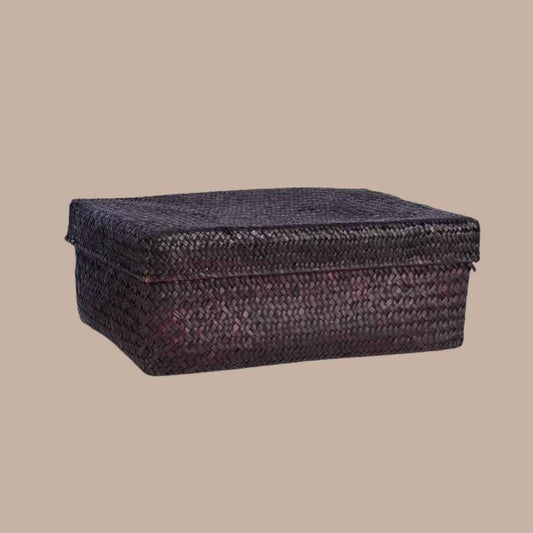 PACKAGING: Large Seagrass Lidded Box