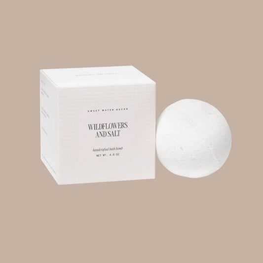 Wildflowers and Salt Bath Bomb
