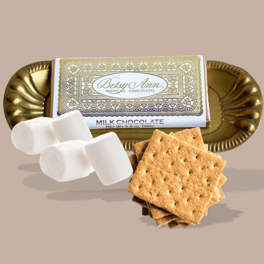 S'mores Kit with Betsy Ann Milk Chocolate Bar - KINSHIP GIFT - Box Builder Item - KINSHIP GIFT - housewarming, kinship gift, LDT:GW:RESTRICT, Men - Pittsburgh - gift - boxes - gift - baskets - corporate - gifts - holiday - gifts