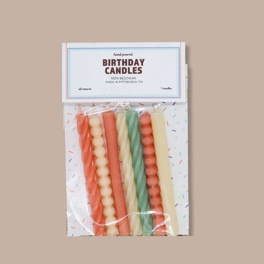 Beeswax Birthday Candles