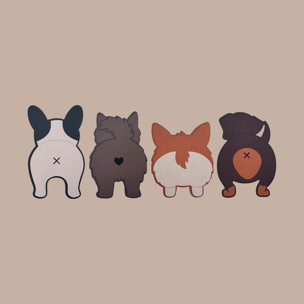 Dog Bum Coasters