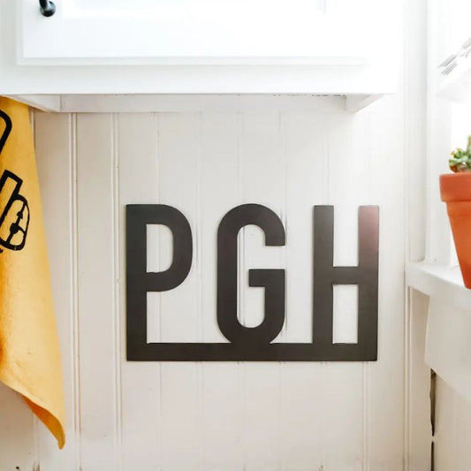 Steel Wall Sign - PGH