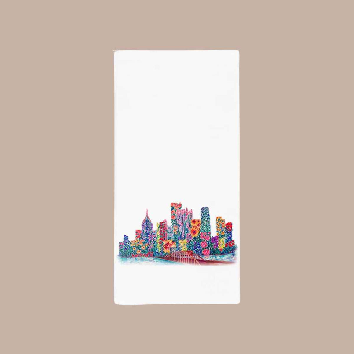 Pittsburgh in Bloom Tea Towel
