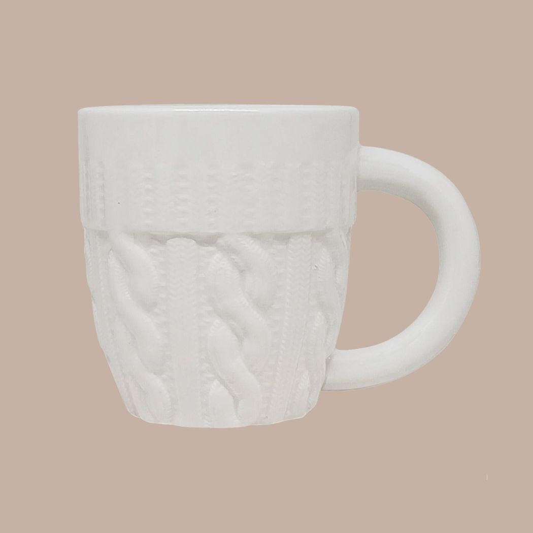 Cream Sweater Coffee Mug