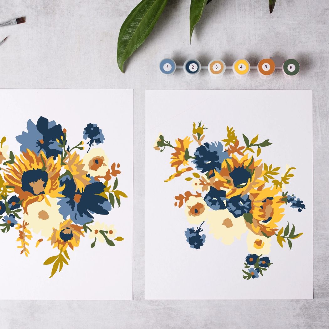 Sunflower Garden Paint-By-Numbers Kit