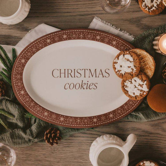 Gingerbread Oval Cookie Tray