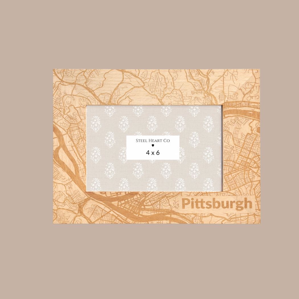 Pittsburgh Map Frame