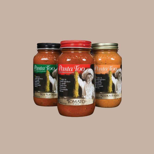 Pasta Too Homemade Pasta Sauces