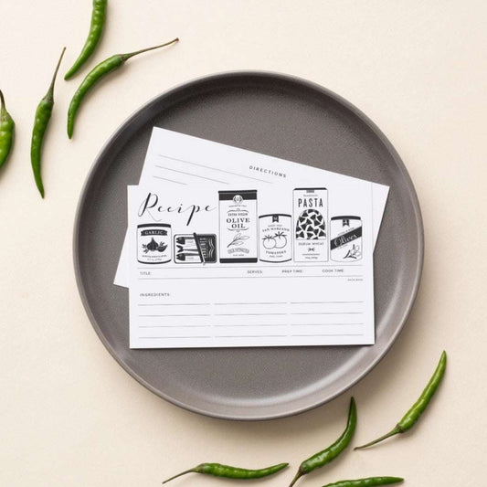 Italian Foods Recipe Cards