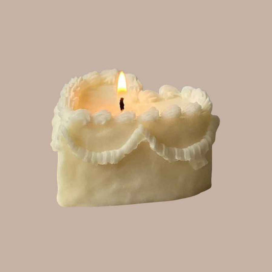 Heart Cake Candle