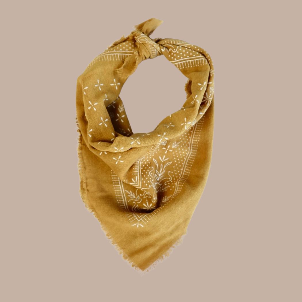 Eco Raw Naturally Dyed Bandanas (Raw Silk)