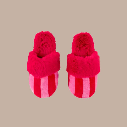 Striped Slippers-KINSHIP-KINSHIP GIFT