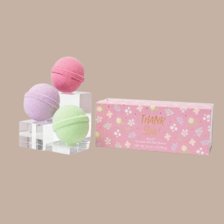 Set of 3 Bath Bombs - Thank You