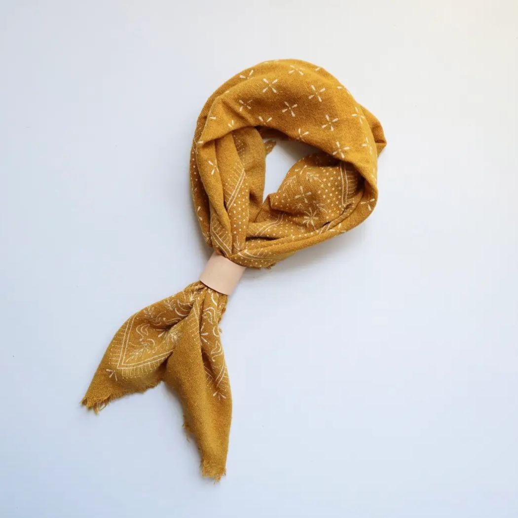 Eco Raw Naturally Dyed Bandanas (Raw Silk)