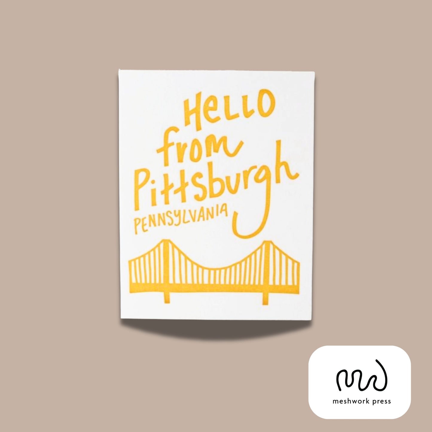 Meshwork Press Greeting Cards-Box Builder Item-Meshwork Press-Hello From Pittsburgh-KINSHIP GIFT