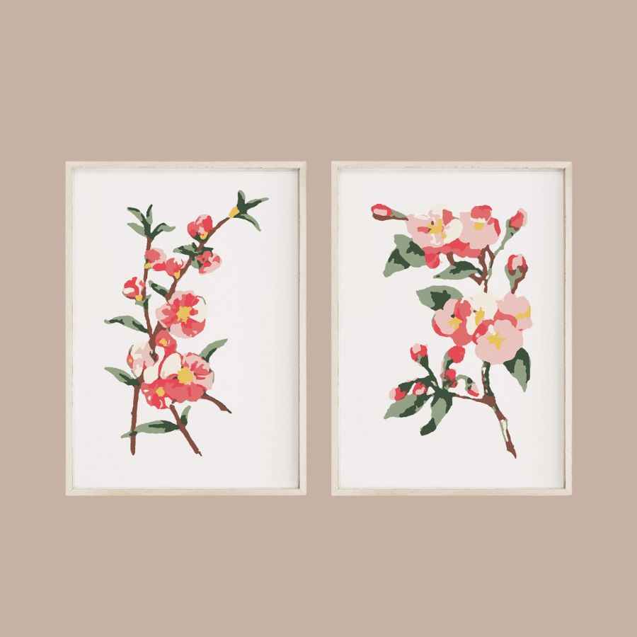 Cherry Blossoms Paint-By-Numbers kit