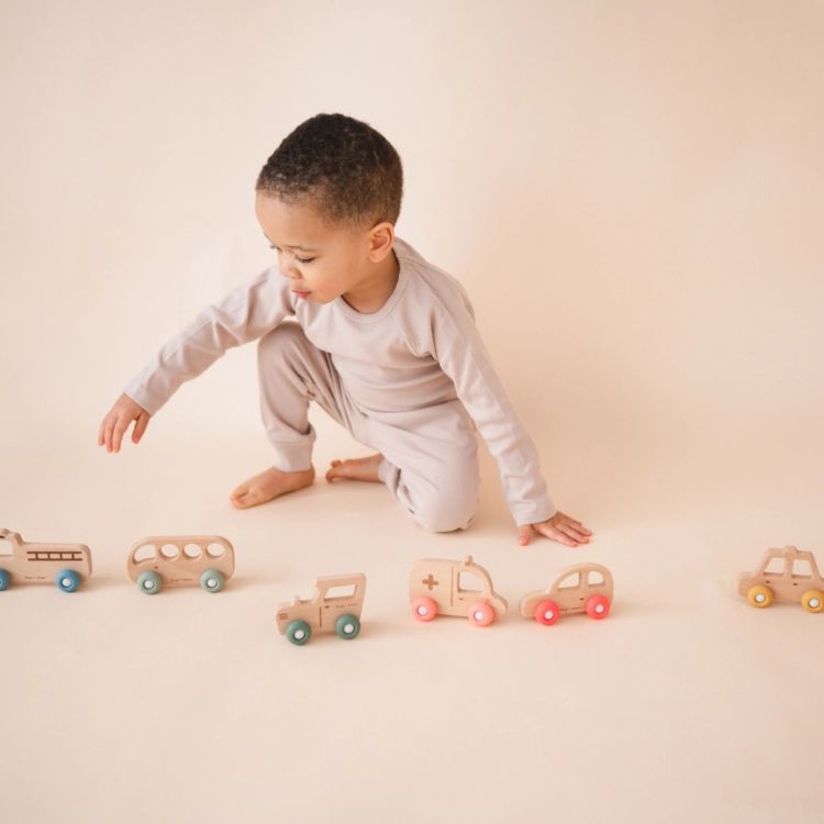 Wooden Toy Bus
