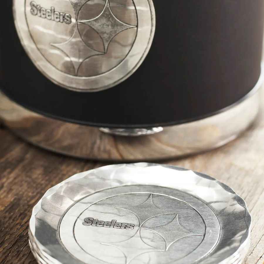 Pittsburgh Steelers Logo Metal Coaster