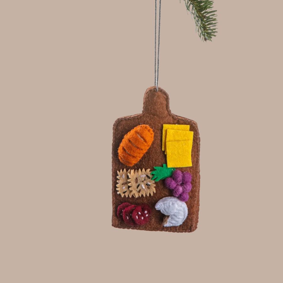 Charcuterie Board Felt Ornament