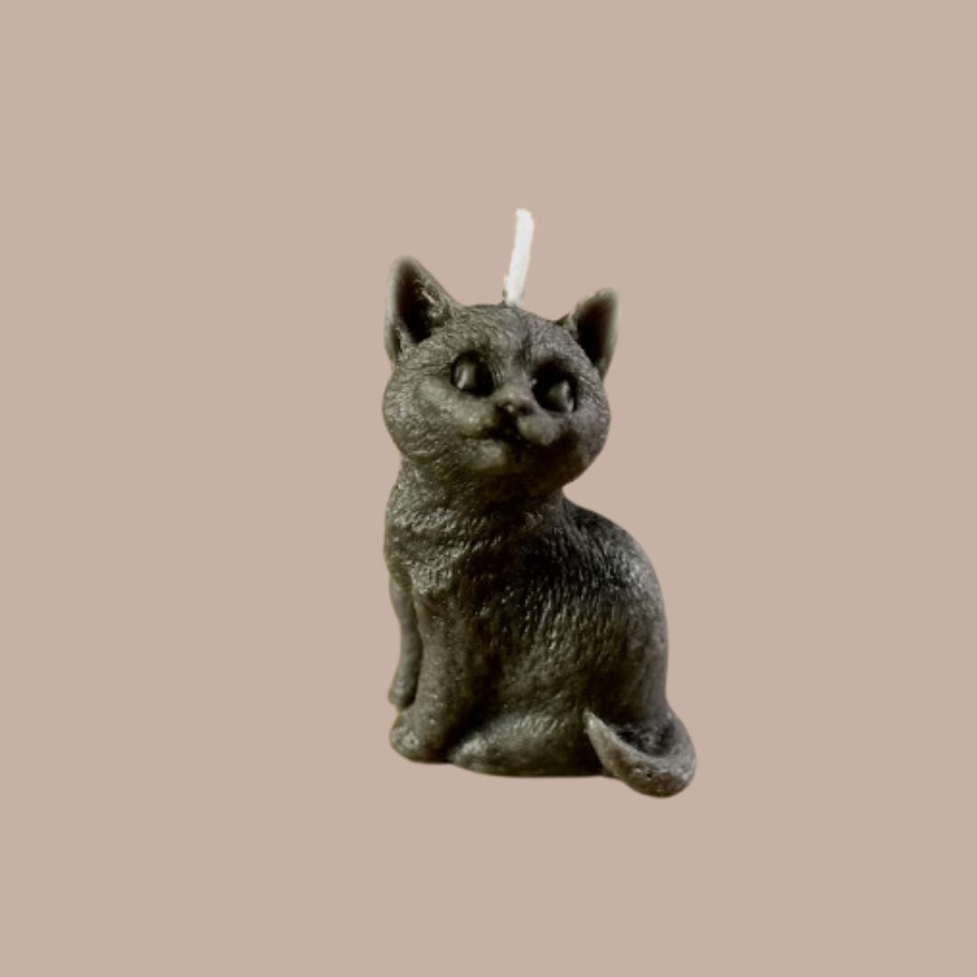 Cat Shaped Candle - Wicksburgh - Box Builder Item - KINSHIP GIFT - Cats, housewarming, LDT:GW:RESTRICT, Pets, Wicksburgh - Pittsburgh - gift - boxes - gift - baskets - corporate - gifts - holiday - gifts