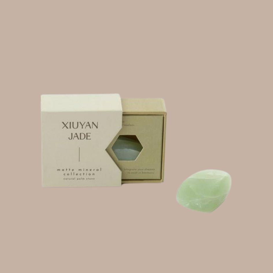Natural Palm Stone Xiuyan Jade - GeoCentral - Box Builder Item - KINSHIP GIFT - GeoCentral, housewarming, LDT:GW:RESTRICT, Sympathy, Wellness - Pittsburgh - gift - boxes - gift - baskets - corporate - gifts - holiday - gifts