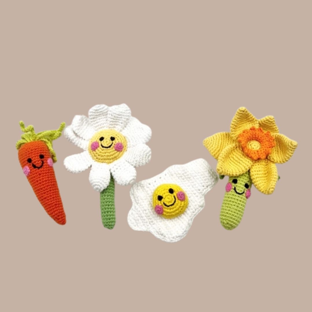 Spring Daffodil Flower Rattle