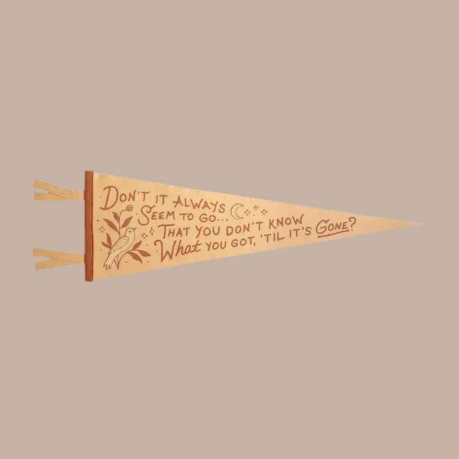 Joni Mitchell Big Yellow Taxi Pennant