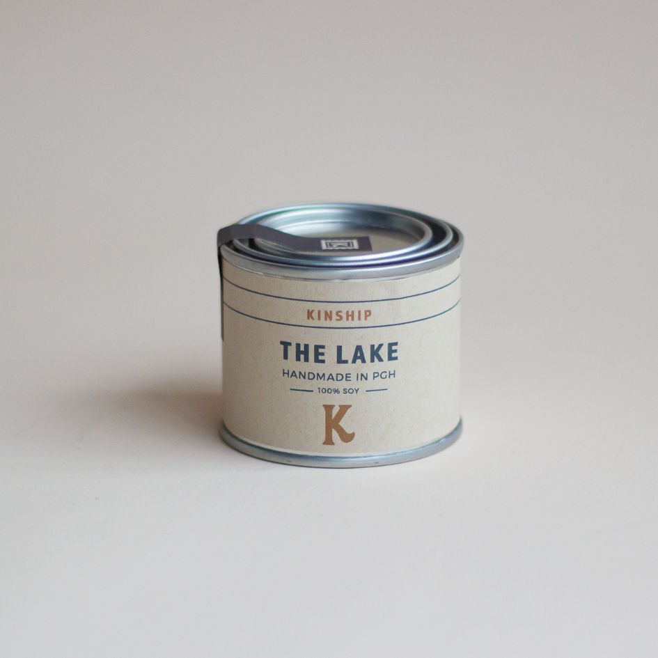 "The Lake" Mini Paint Can Candle - KINSHIP GIFT - Box Builder Item - KINSHIP GIFT - Bride, housewarming, kinship gift, LDT:GW:RESTRICT, Men - Pittsburgh - gift - boxes - gift - baskets - corporate - gifts - holiday - gifts