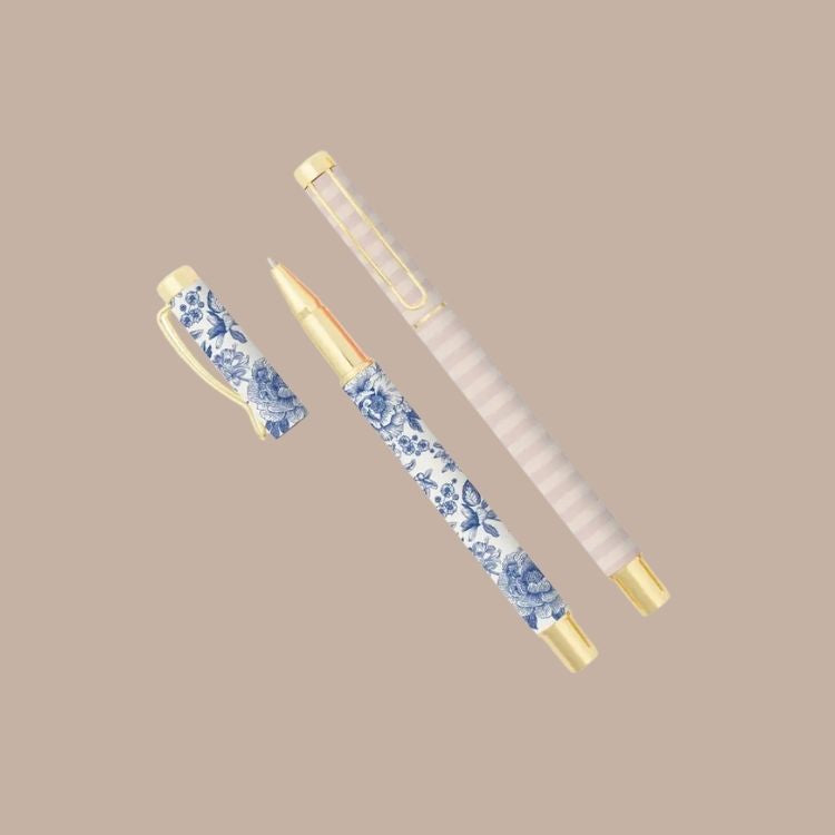 Blue Delft Metal Pen Set