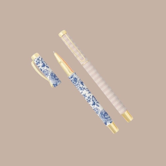 Blue Delft Metal Pen Set