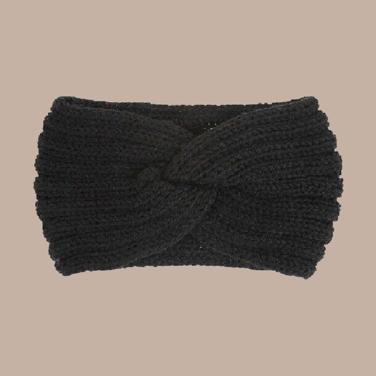 Black Crochet Ear Warmer