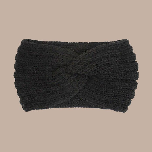 Black Crochet Ear Warmer