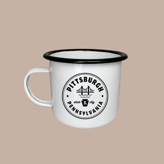 Pittsburgh Kinship Exclusive 18oz Enamel Camper Mug