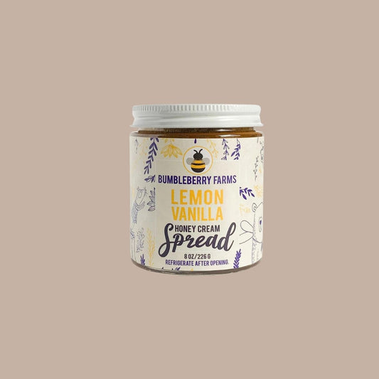 Honey Spread - Lemon Vanilla - Bumbleberry Farms - Box Builder Item - KINSHIP GIFT - bumbleberry farms, coffee/tea, housewarming, LDT:GW:RESTRICT, Sympathy, Warm & Cozy - Pittsburgh - gift - boxes - gift - baskets - corporate - gifts - holiday - gifts