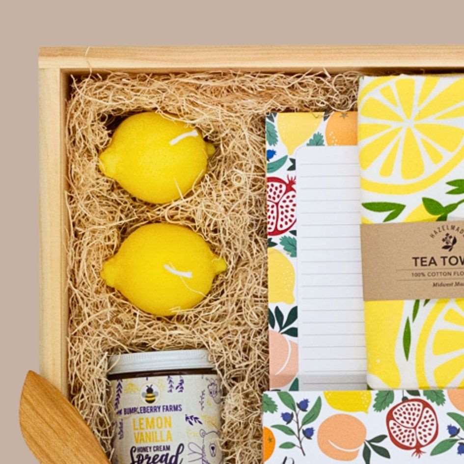 Lemon Candle - Wicksburgh - Box Builder Item - KINSHIP GIFT - housewarming, LDT:GW:RESTRICT, Wicksburgh - Pittsburgh - gift - boxes - gift - baskets - corporate - gifts - holiday - gifts