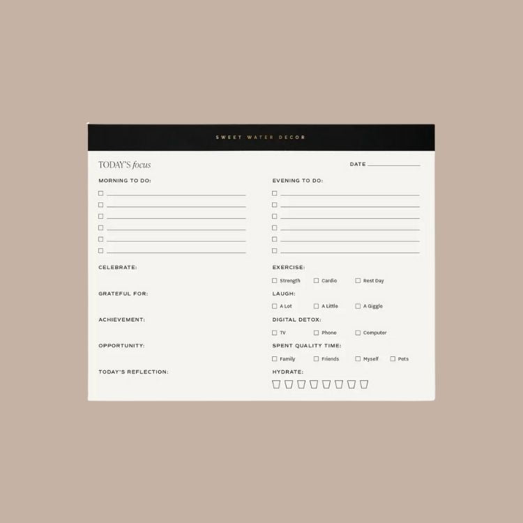 Self Care Notepad