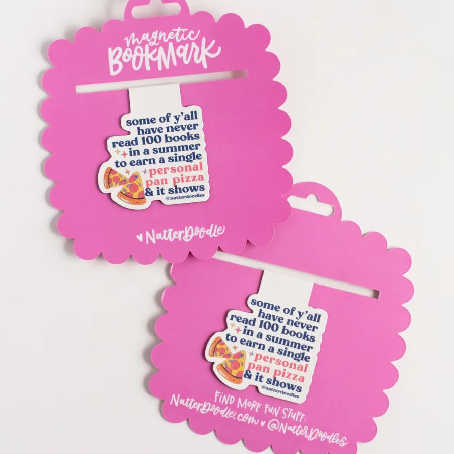 Book It Personal Pan Pizza Magnetic Bookmark – 90s Nostalgia