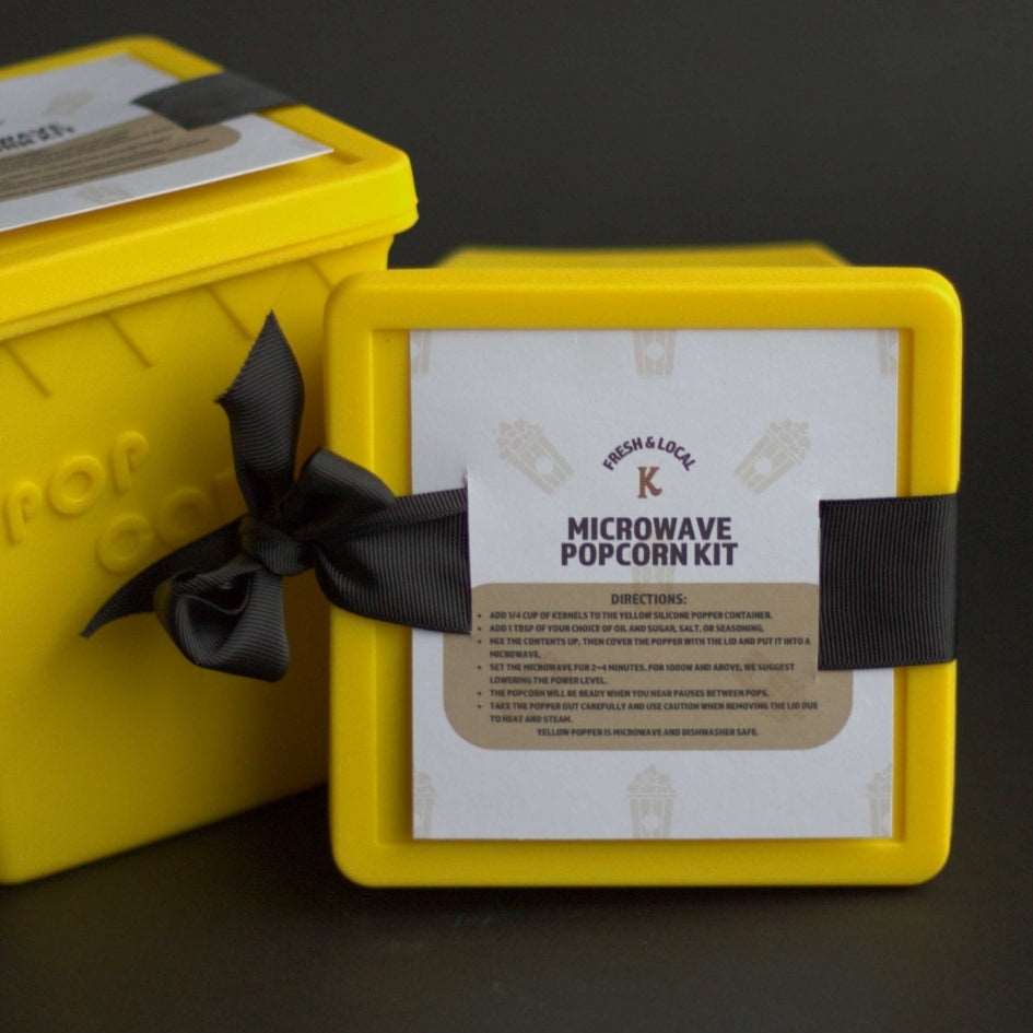 Microwave Popcorn Kit - KINSHIP GIFT - Box Builder Item - KINSHIP GIFT - Baking, Black & Gold, Cooking, housewarming, kinship gift, LDT:GW:RESTRICT, Men, pittsburgh food & drink - Pittsburgh - gift - boxes - gift - baskets - corporate - gifts - holiday - gifts