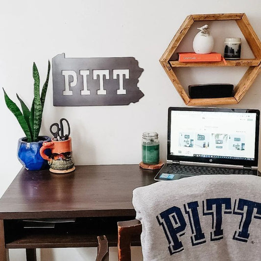 PITT Steel Wall Sign