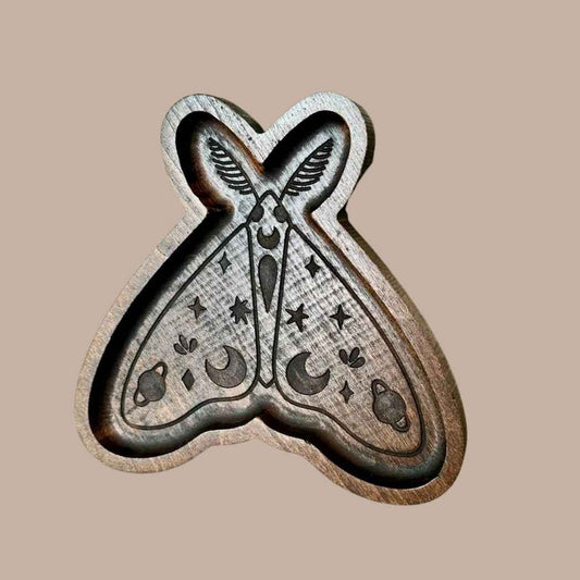 Moth Hardwood Key Tray