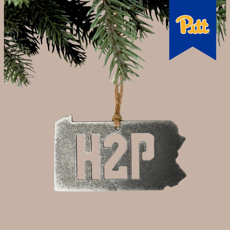 H2P in Pennsylvania PITT Steel Ornament
