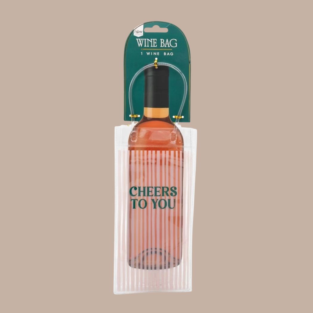 Cheers To You Clear Wine Bag