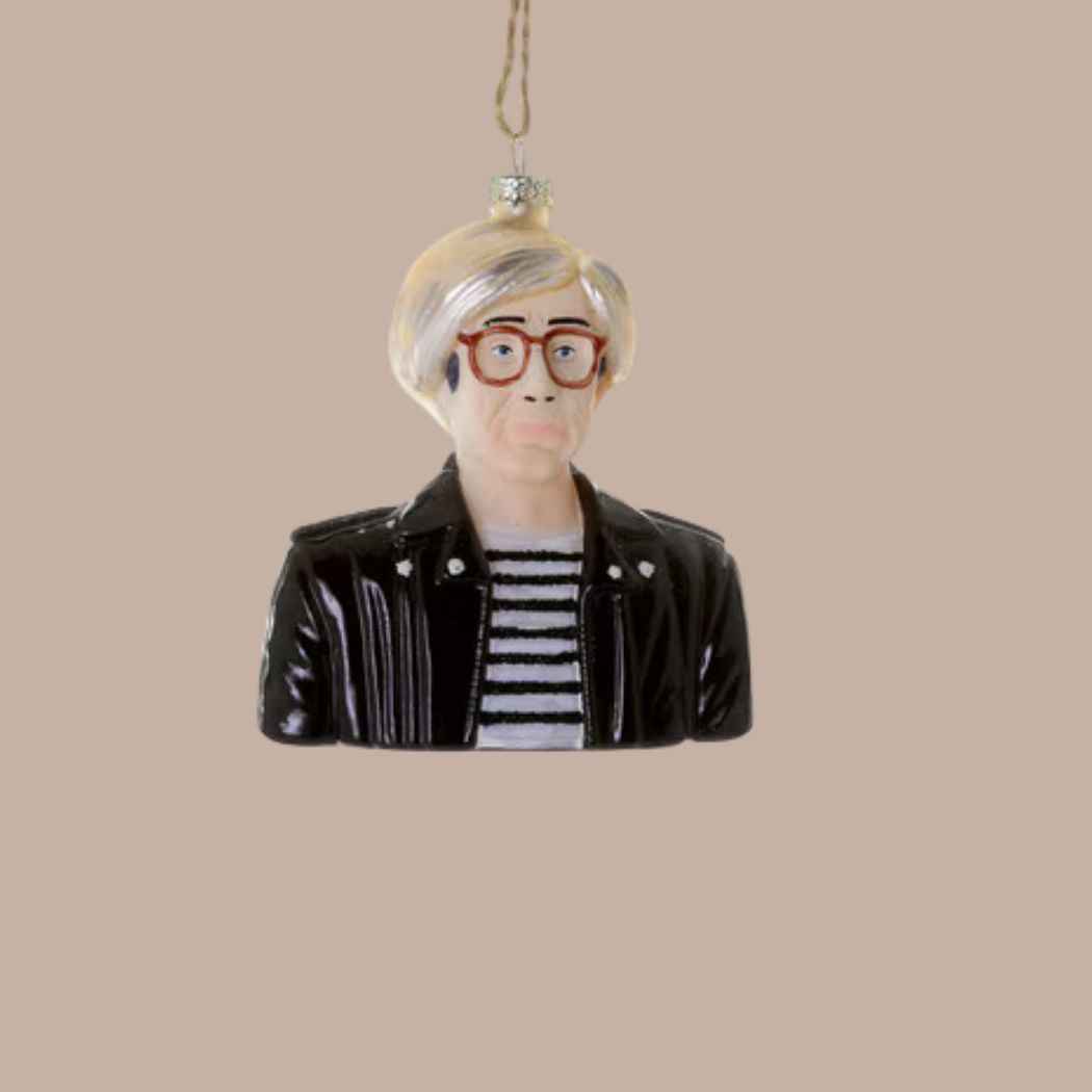Andy Warhol Glass Ornament