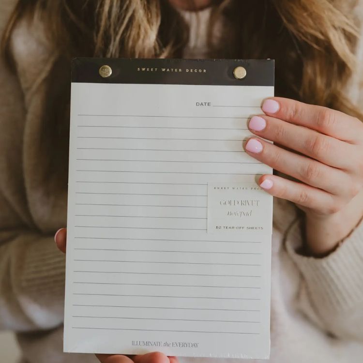 Gold Rivet Basic Notepad