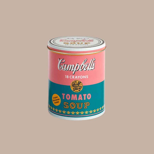 Andy Warhol Soup Can Crayons + Sharpener